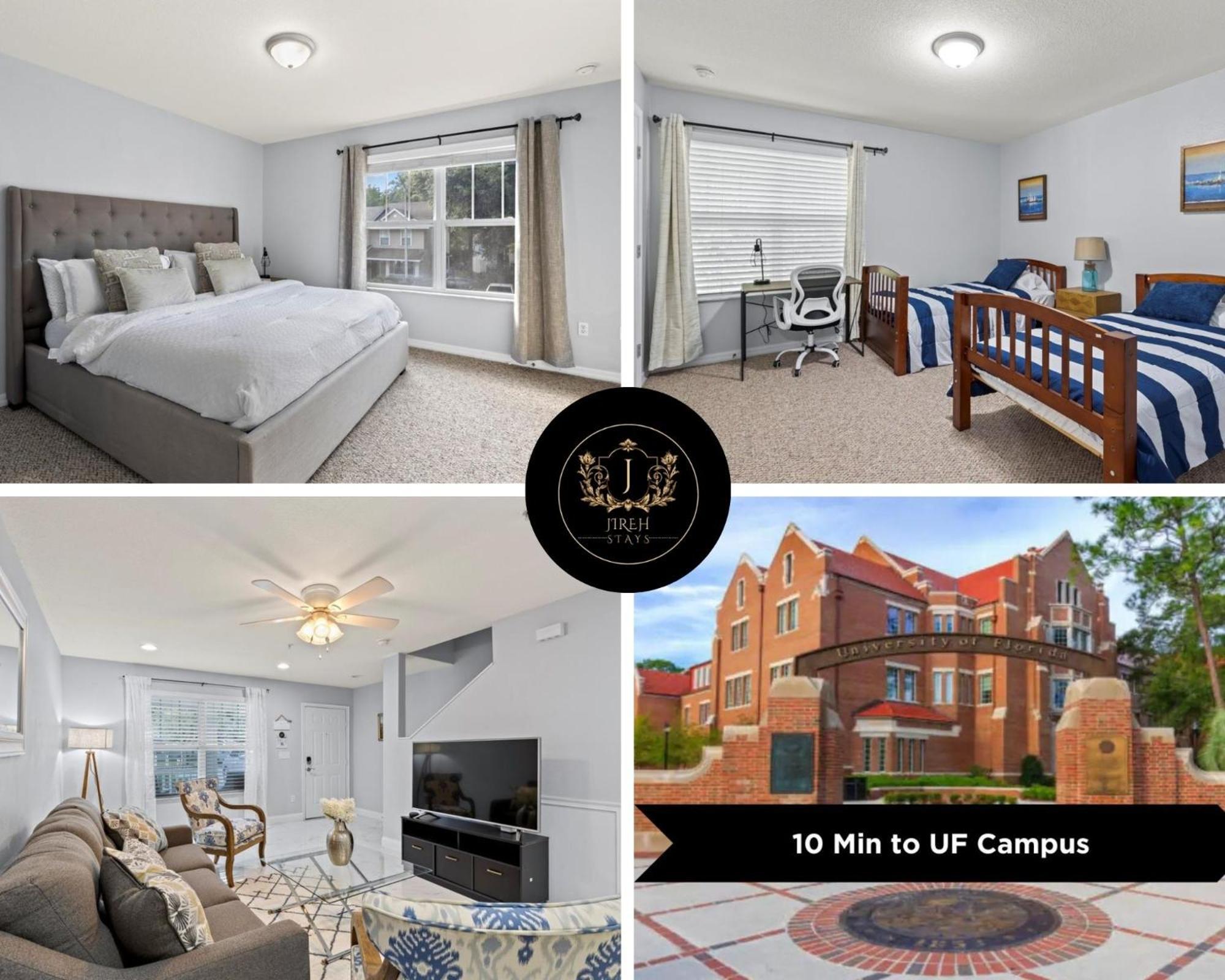 Villa King Bed Cozy Townhouse 10 Min From Uf Gainesville Exterior foto